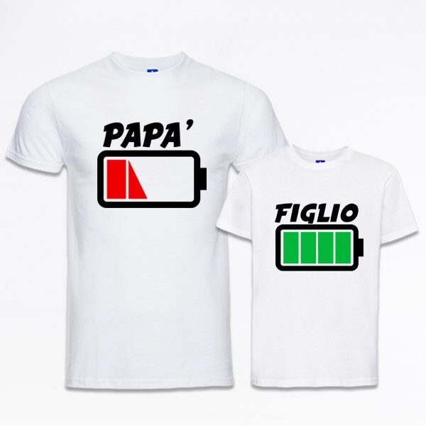 T-Shirt coppia “Energia Padre-Energia Figlio/a”