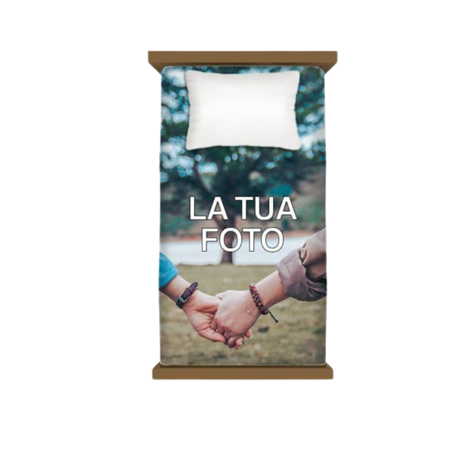 Lenzuolo singolo personalizzato con foto