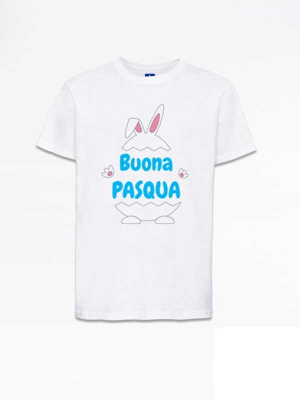 T-shirt bambino “Buona pasqua” uovo