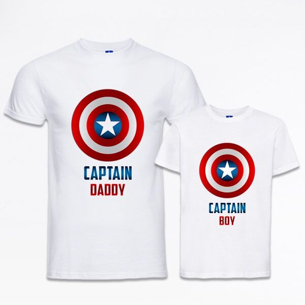 T-Shirt coppia “Captain”
