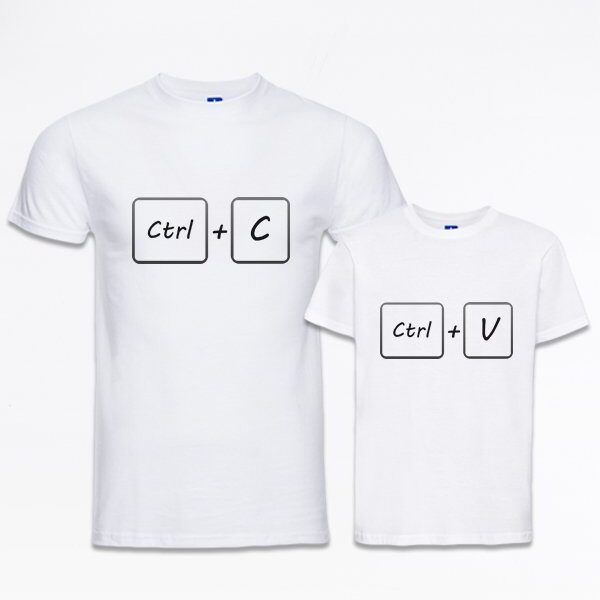 T-Shirt coppia “ctrl-c/ctrl-v”