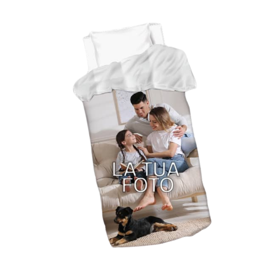 Piumino culla personalizzato con fotocollage