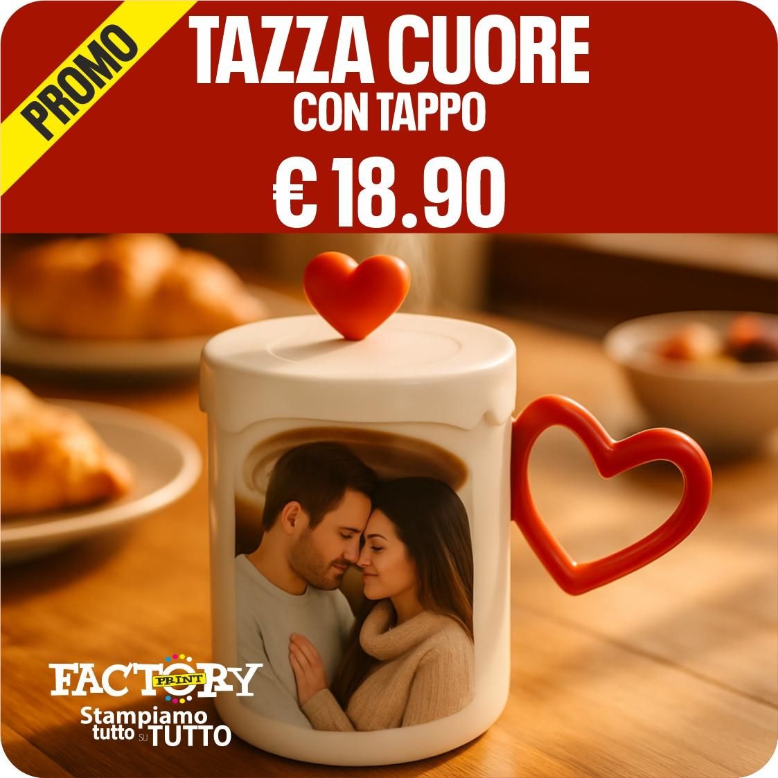 Tazza Cuore Personalizzata